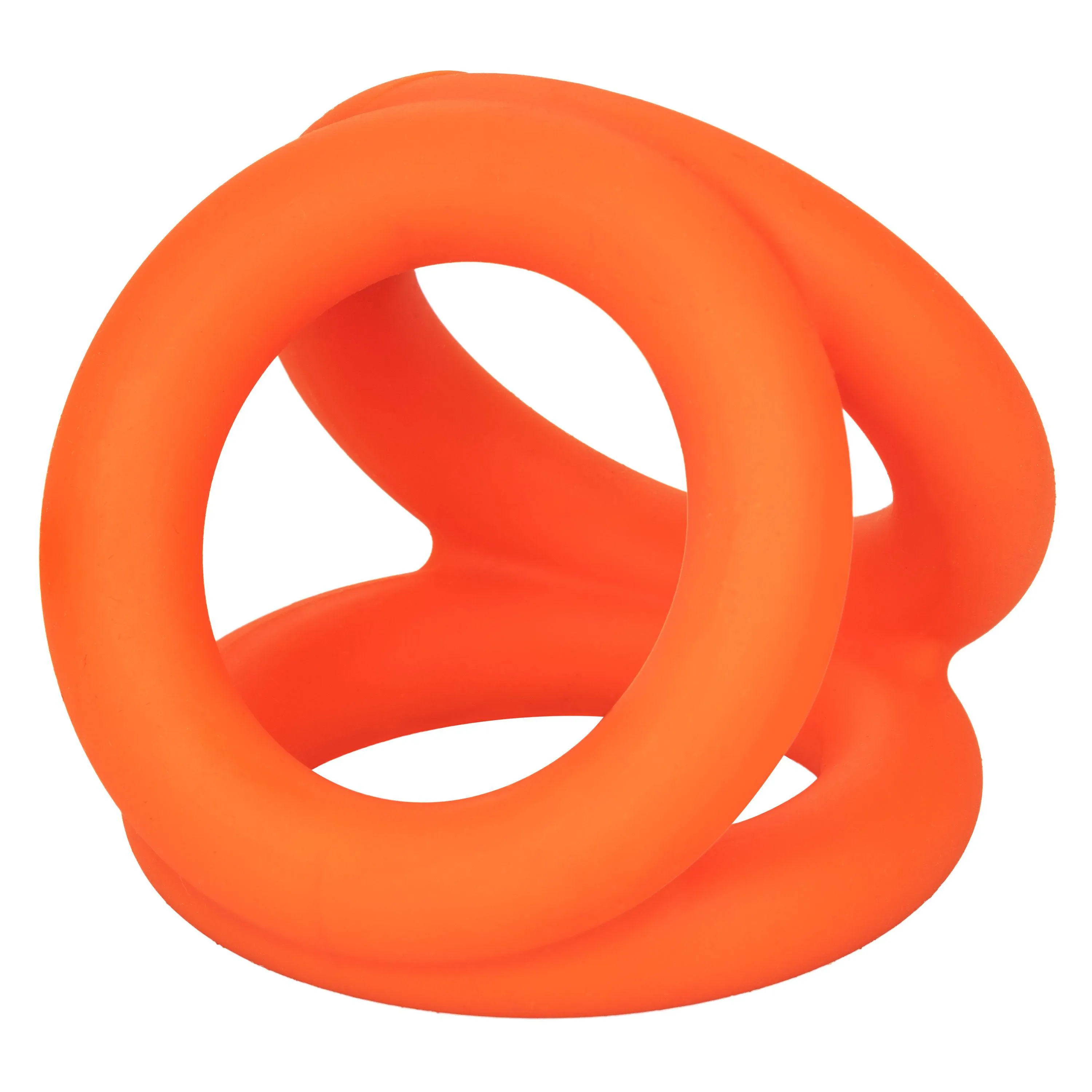 Alpha Liquid Silicone Tri-Ring - Orange