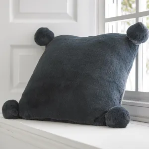 Bolingbroke Faux Fur Cushion - Charcoal