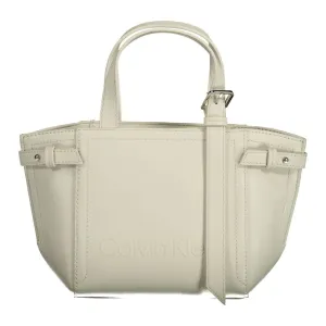 Calvin Klein White Polyester Women Handbag