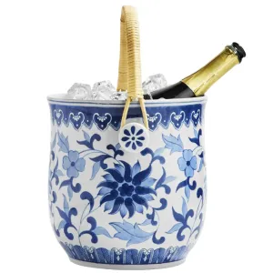 Canton Collection Blue & White Cooler Bucket