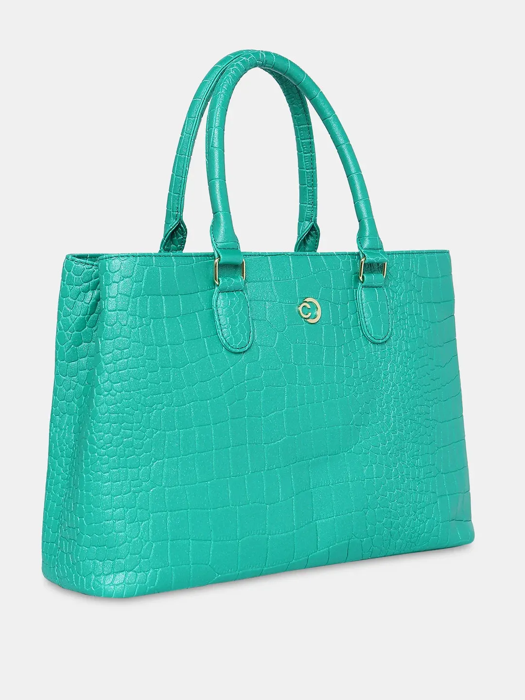 Caprese Eastwood Tote Medium Metallic Green