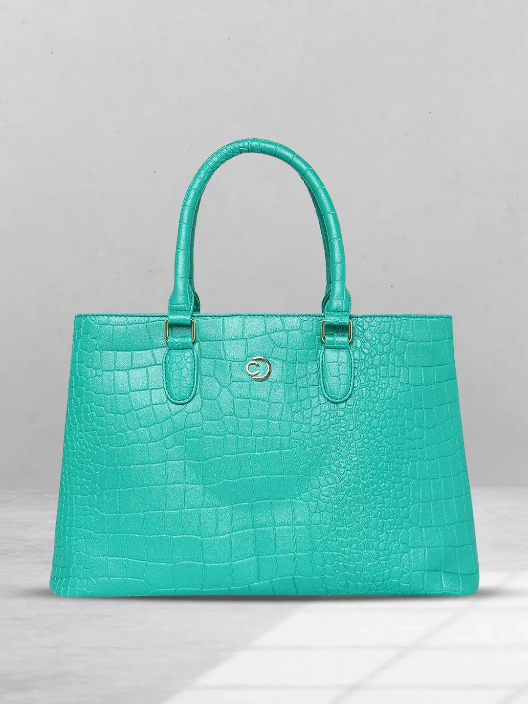 Caprese Eastwood Tote Medium Metallic Green