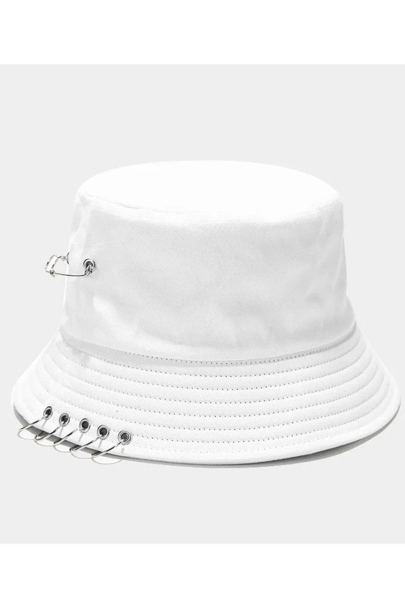 CLIP DETAILED TRENDY FASHION BUCKET HAT