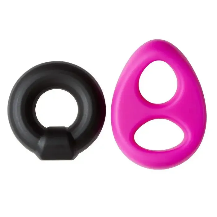 Cloud 9 Pro Sensual Silicone Tear Drop Ring & Donut Sling 2 Pack