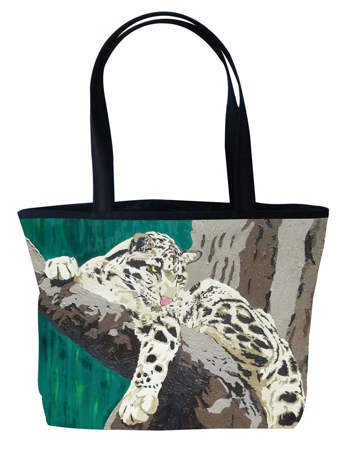 Clouded Leopard Purrfect Tote - Secluded Grace