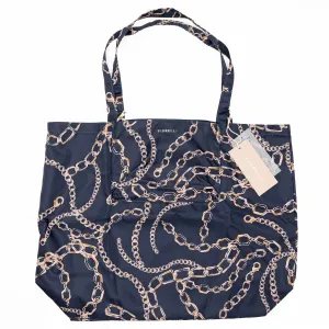 Fiorelli Swift Navy Verona Print Packaway Foldable Nylon Shopper Tote Bag