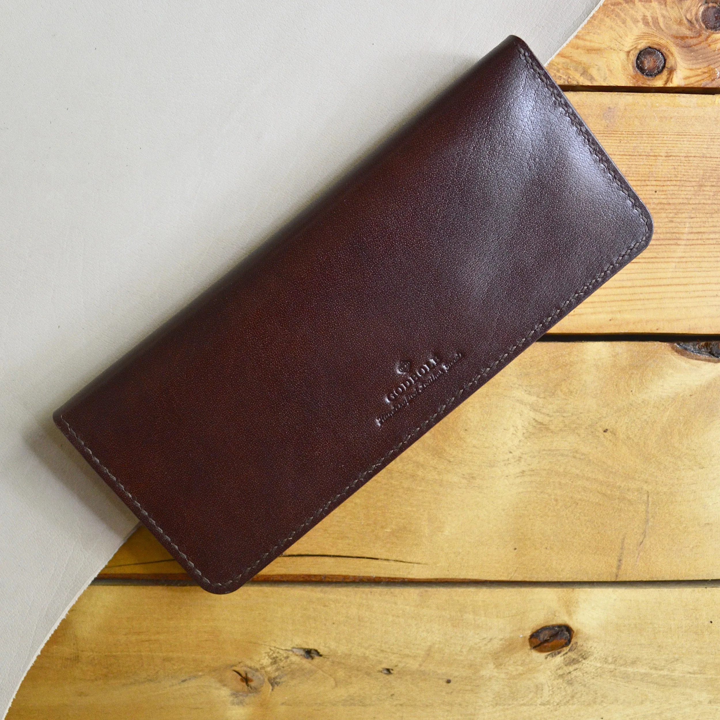 Long Bifold Wallet - Mahogany