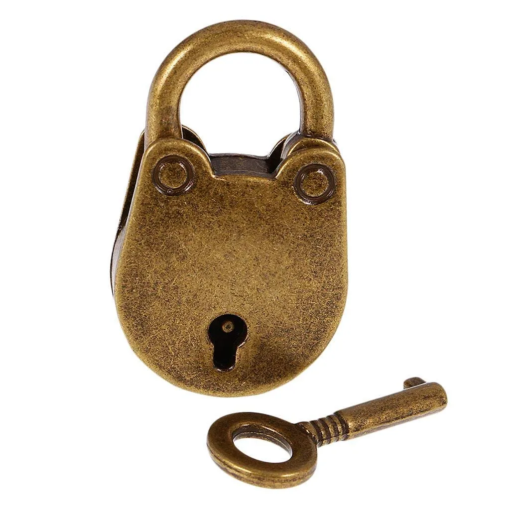 Mini Padlock With Key Mini Bear Shape Padlock Vintage Antique Style Padlock