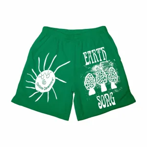 Online Ceramics Earth Song Mesh Shorts (Green)