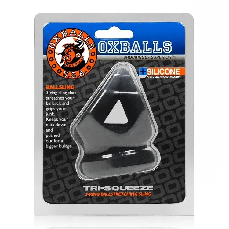 Oxballs Tri Squeeze Cock Sling - Black