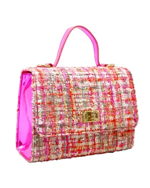 Pink Poppy Tweed Pink Handbag