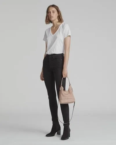 Rag & Bone- Camden Mini Shopper Nude Suede