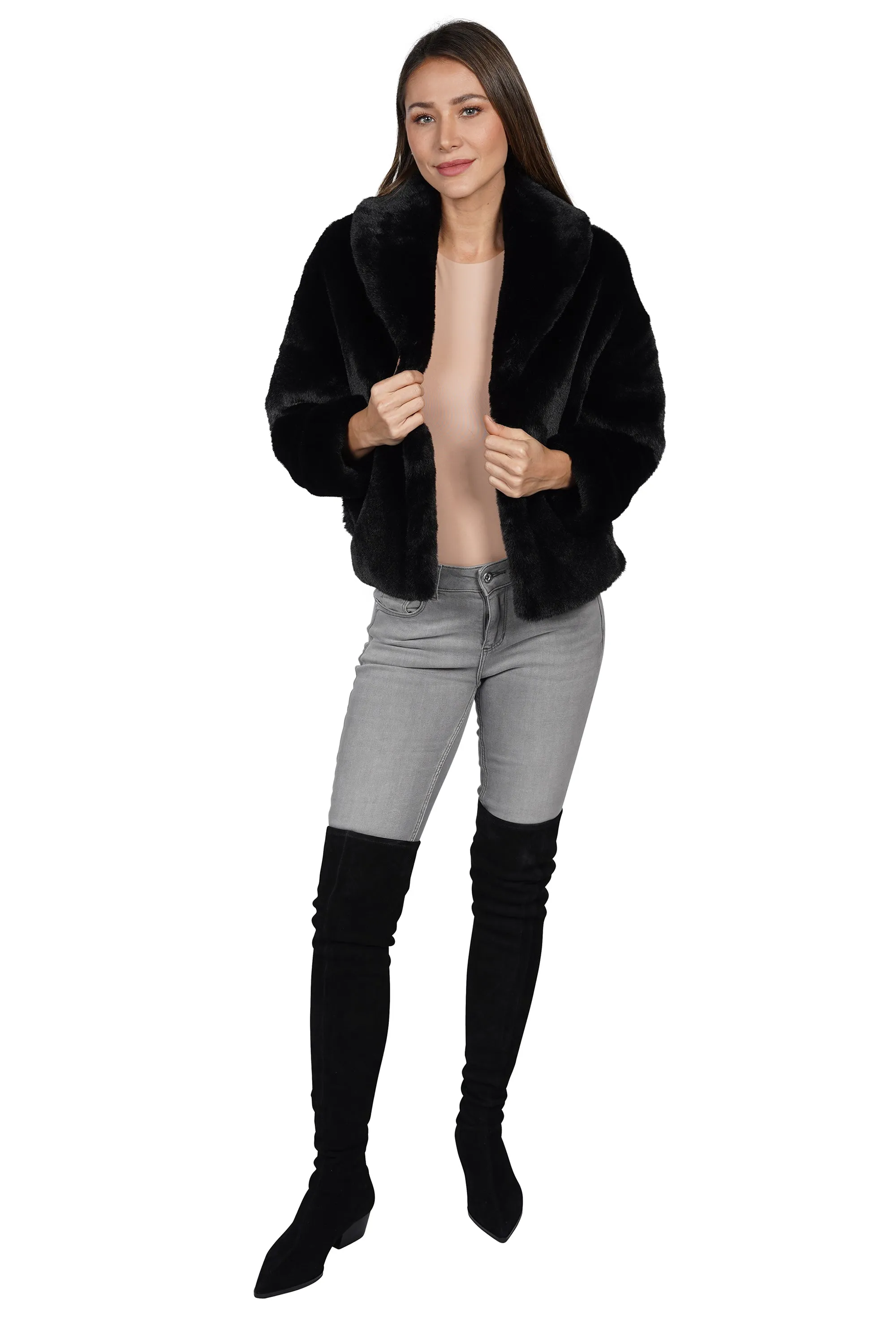 Tammy Faux Fur Cropped Jacket