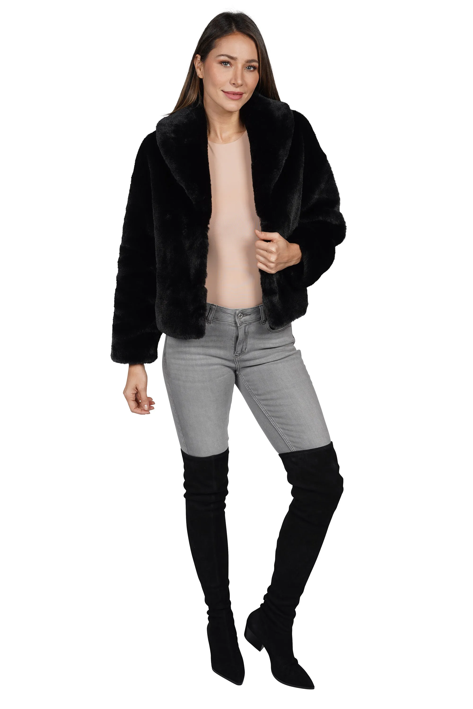 Tammy Faux Fur Cropped Jacket