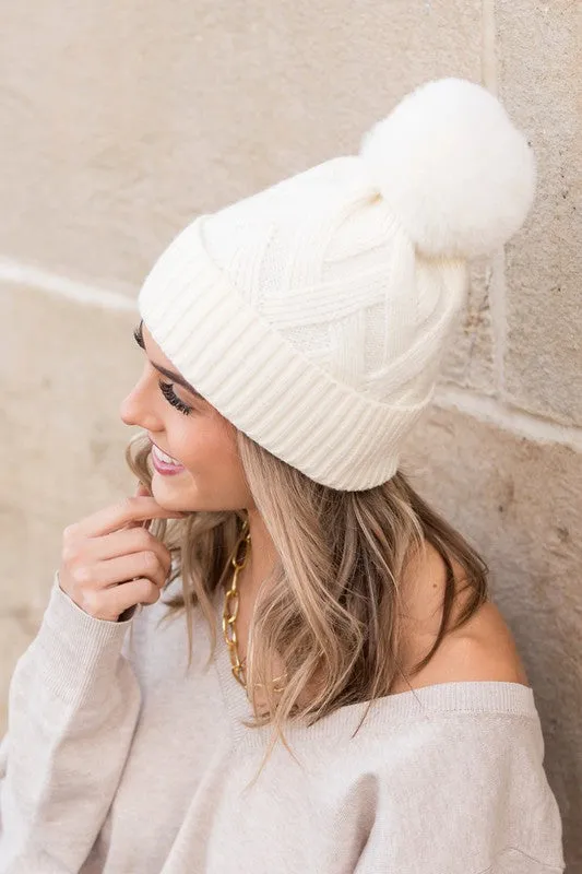 TEEK - Chunky Knit Pom Beanie