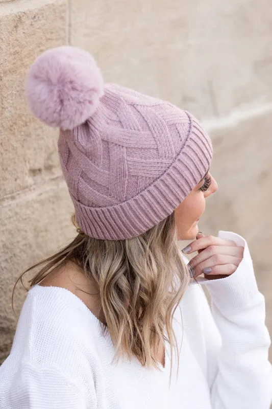 TEEK - Chunky Knit Pom Beanie