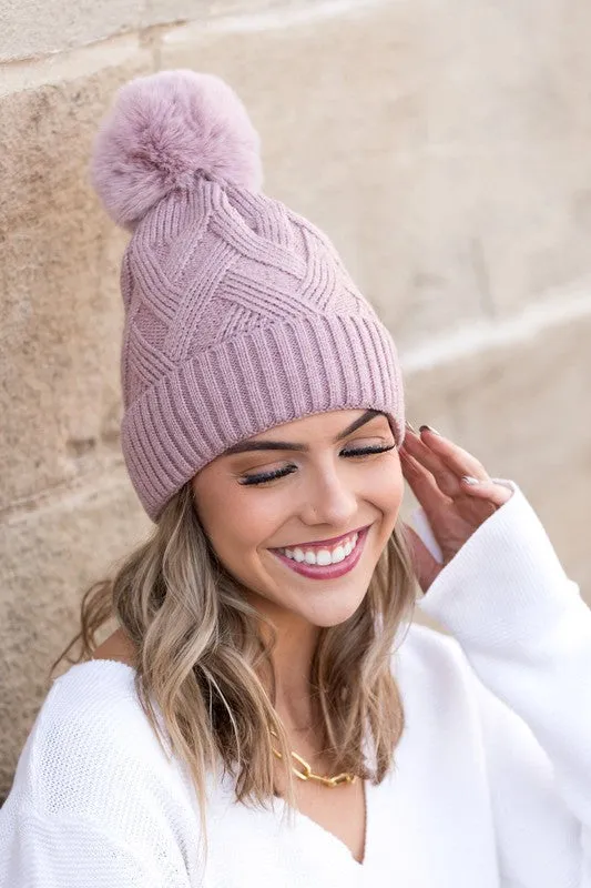 TEEK - Chunky Knit Pom Beanie